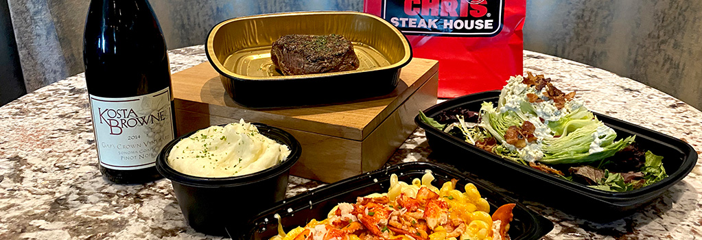 Carry Out and Delivery Menu Items Wine, Steak, Mashed Potatoes and More