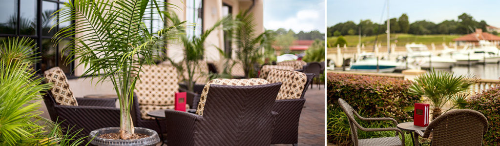 Enjoy dinner on the patio at Ruth's Chris in Myrtle Beach, SC