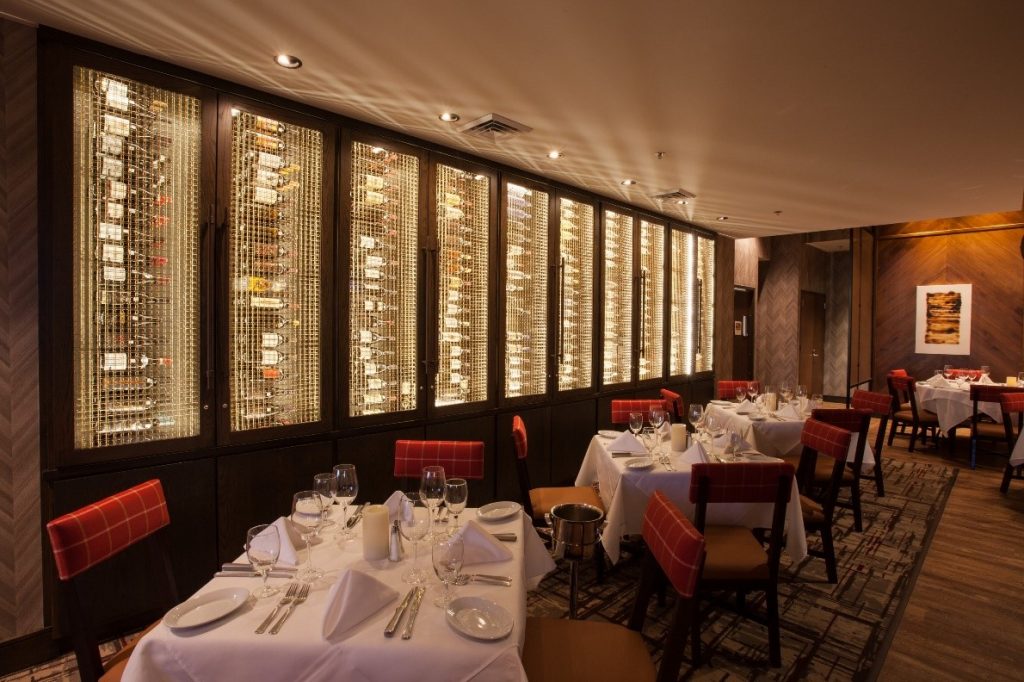 the dining area at Huntsville steak house