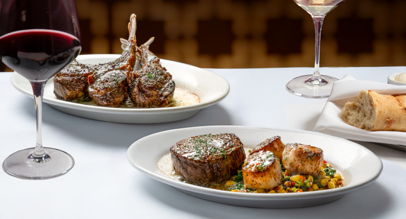 Chef's Seasonal Selections Array with Wine