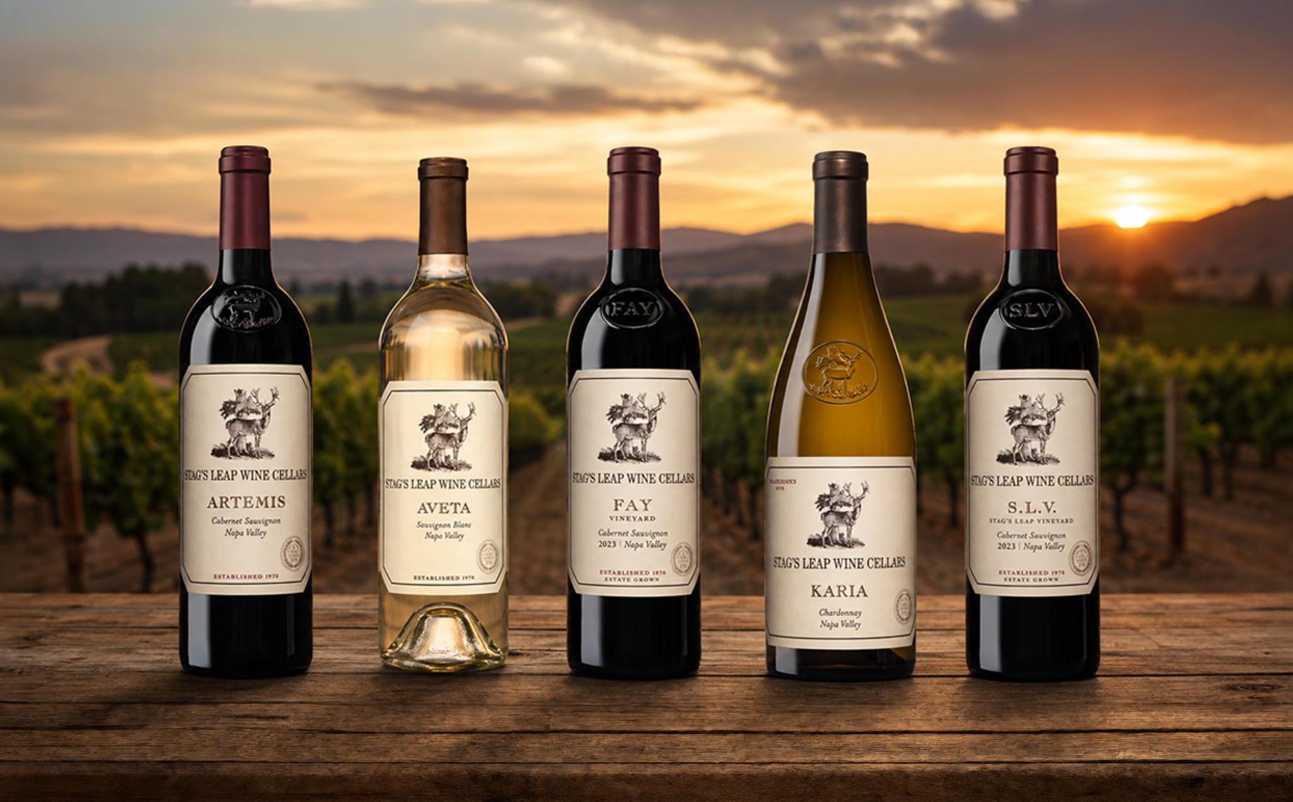 Stag's Leap Bottle Lineup