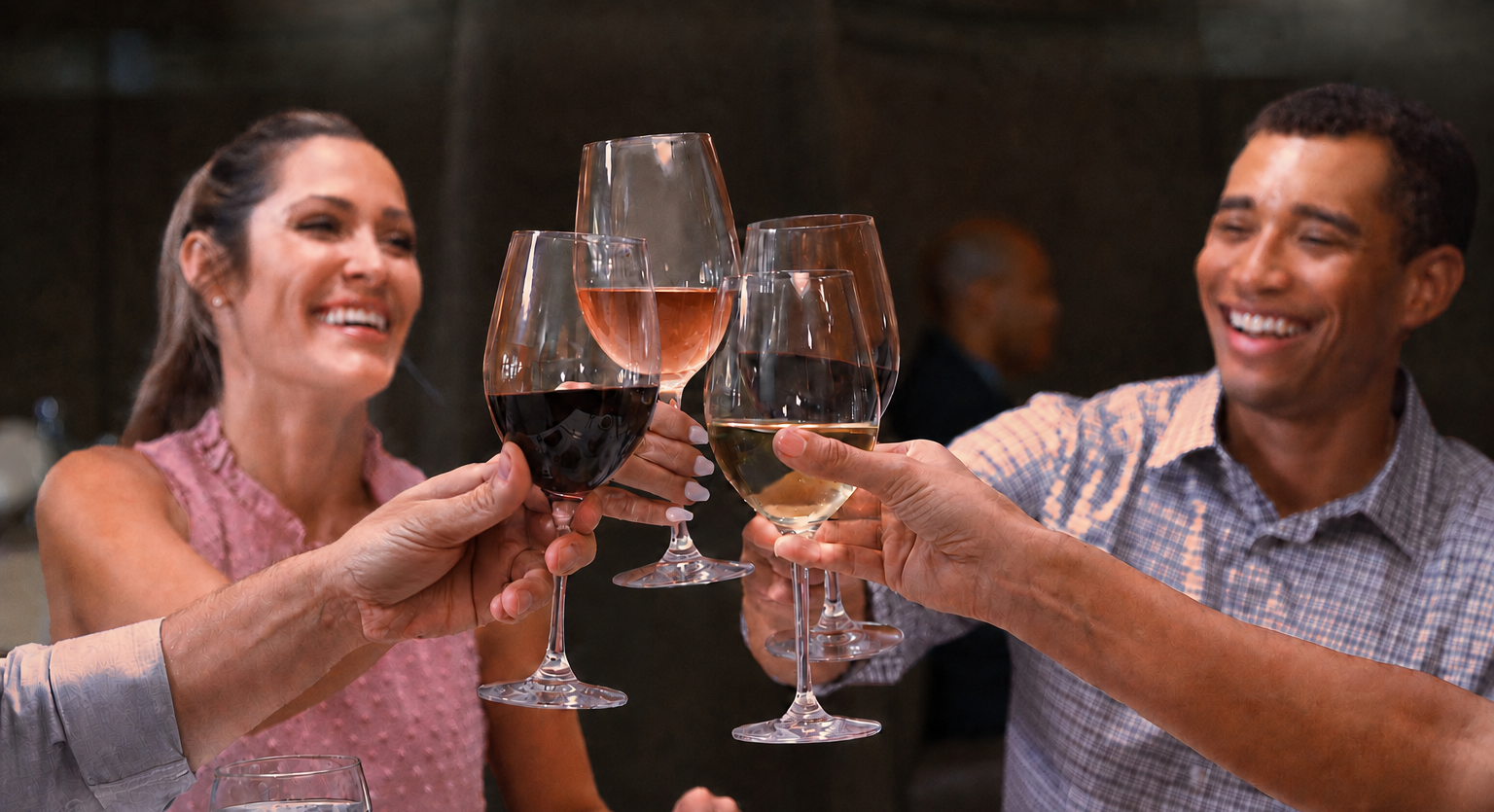 Friends dining at Ruth's Chris during Restaurant Week