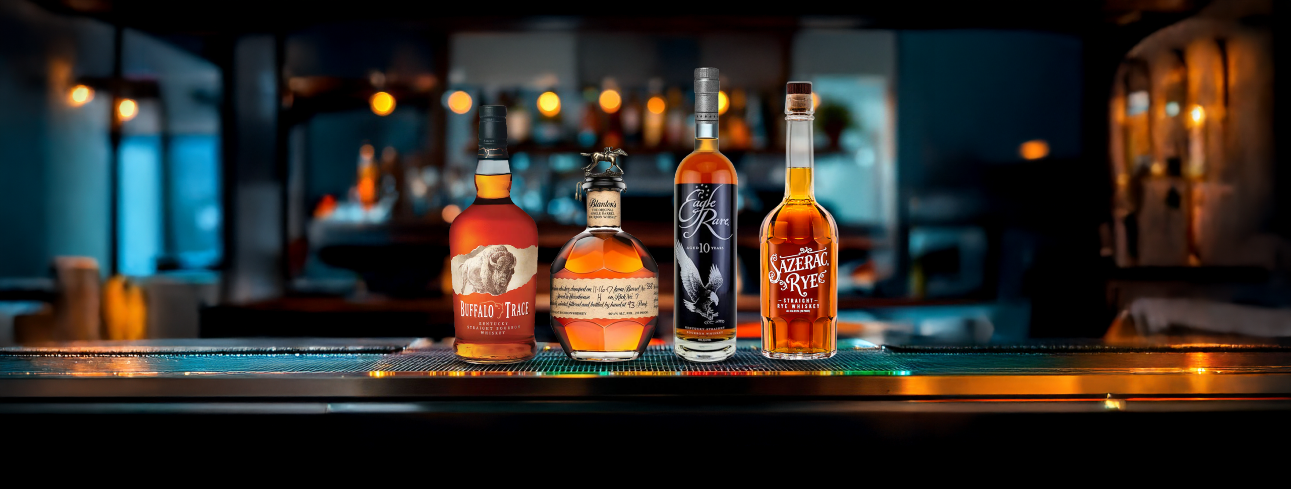 Blanton's and Sazerac Bottle Lineup